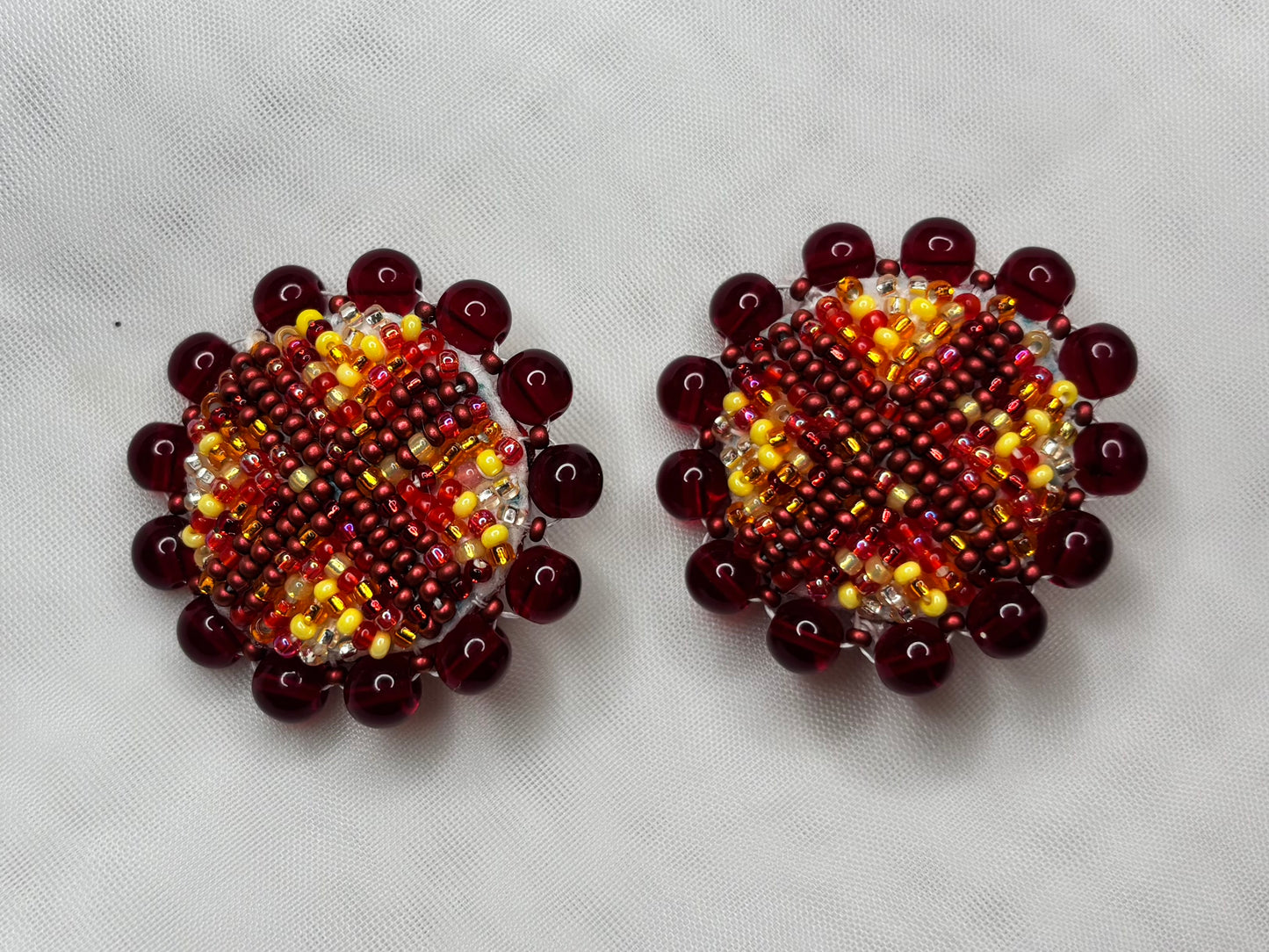 Woven Fire Earrings