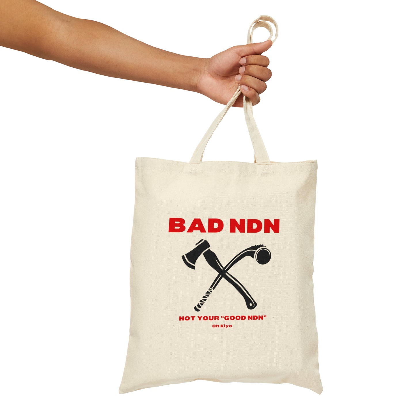 BAD NDN Cotton Canvas Tote Bag