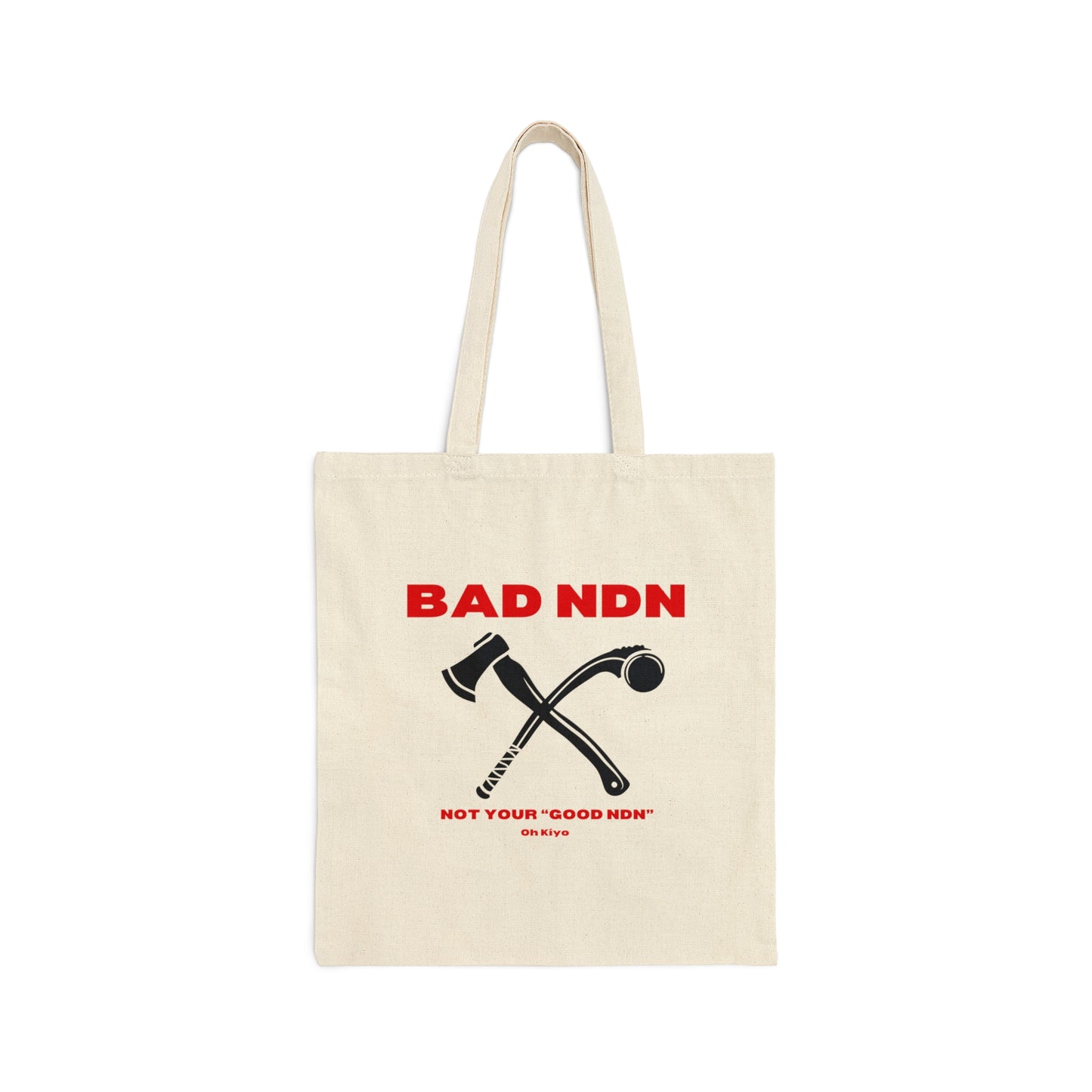 BAD NDN Cotton Canvas Tote Bag