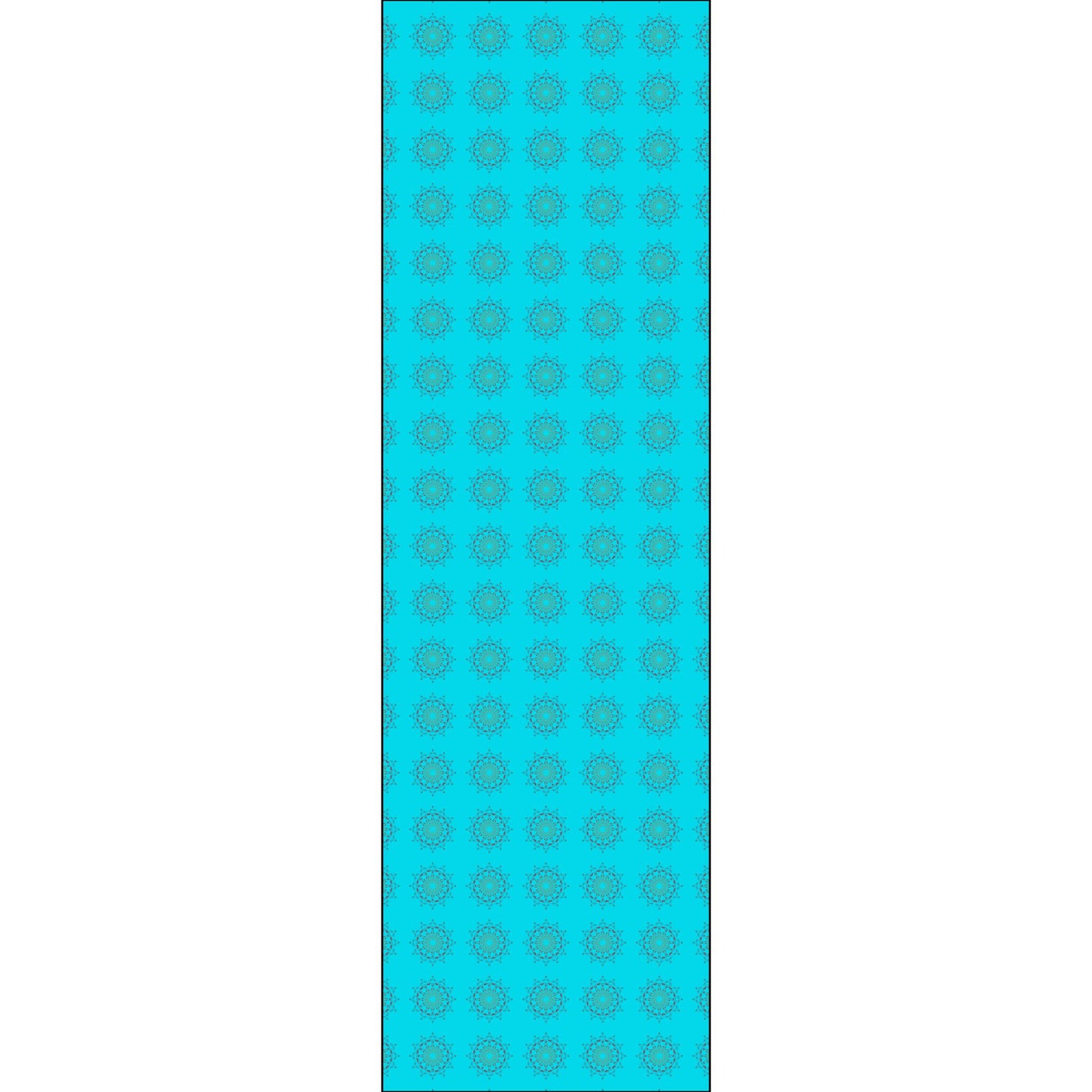 Panther Hearts Aqua Fabric (Combed Cotton Prima)