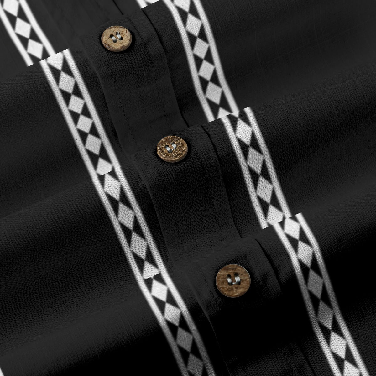 Chahta Diamond Cotton Short Sleeve Buttonup