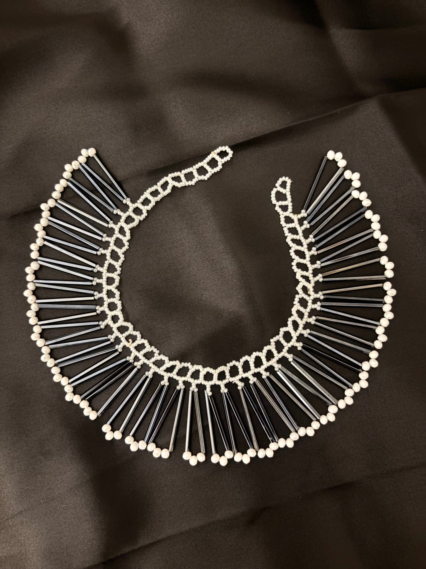 Gunmetal Pearl Mini Collar