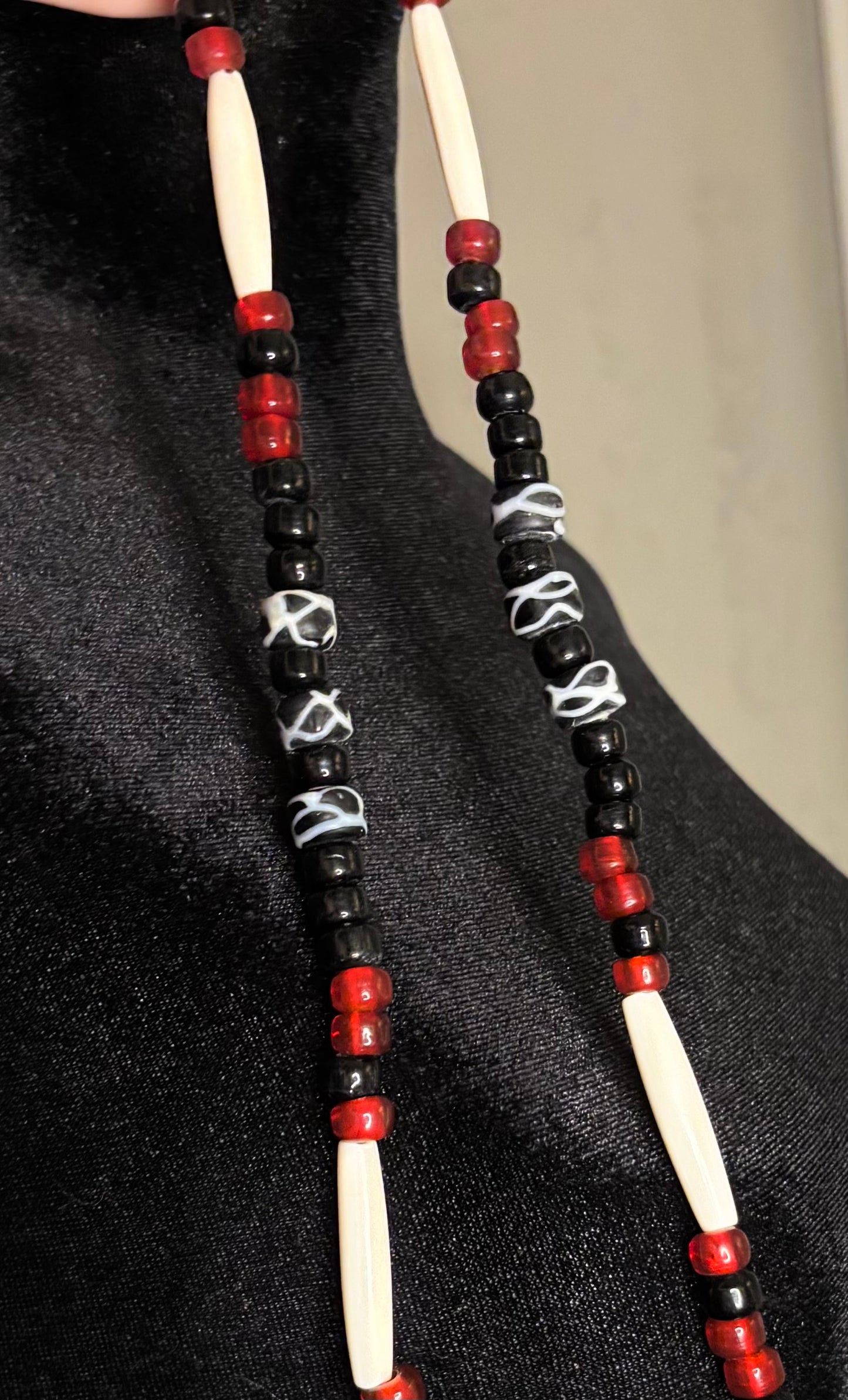 Rattlesnake Trade Bead Necklace