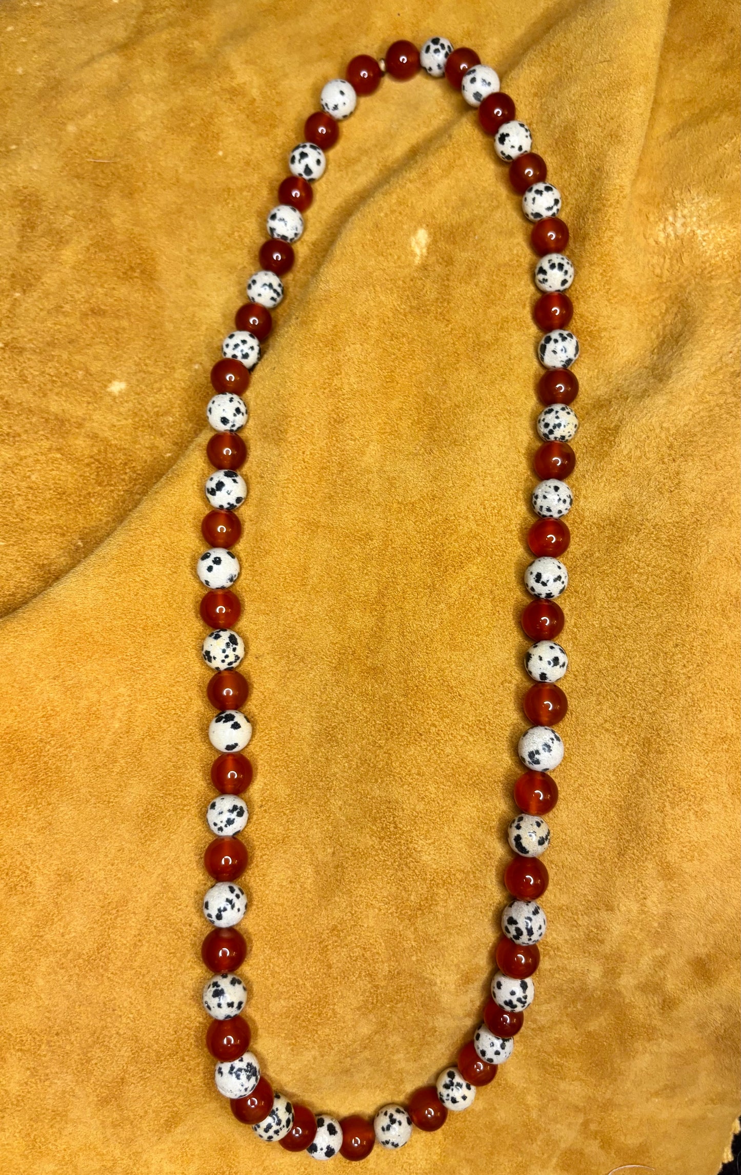 Carnelian & Dalmatian Jasper Necklace