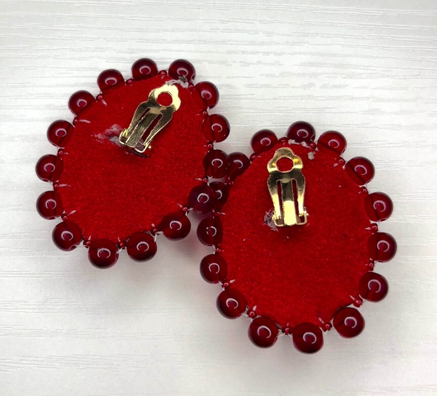 Homma Clip-On Crystal Earrings