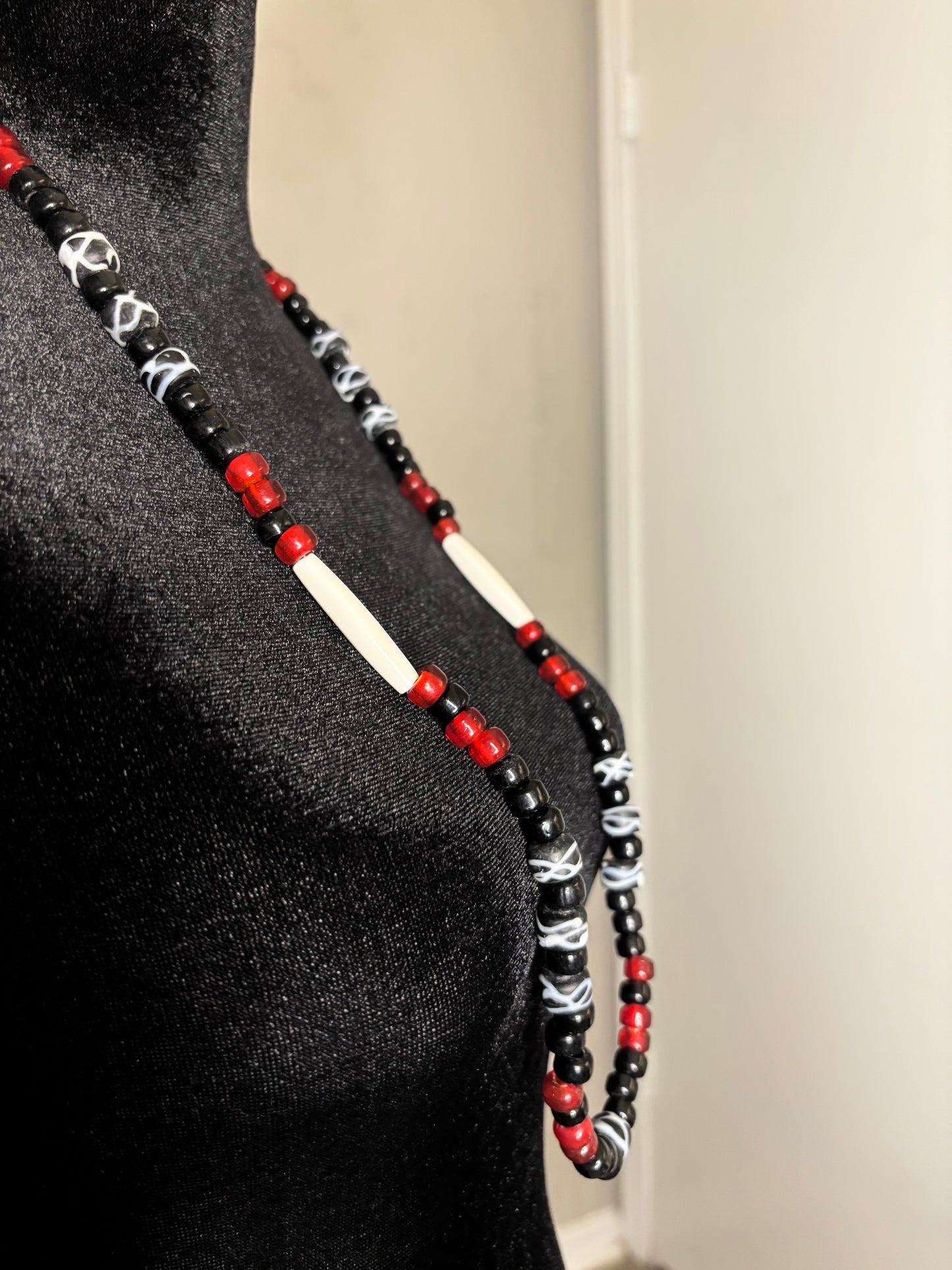 Rattlesnake Trade Bead Necklace