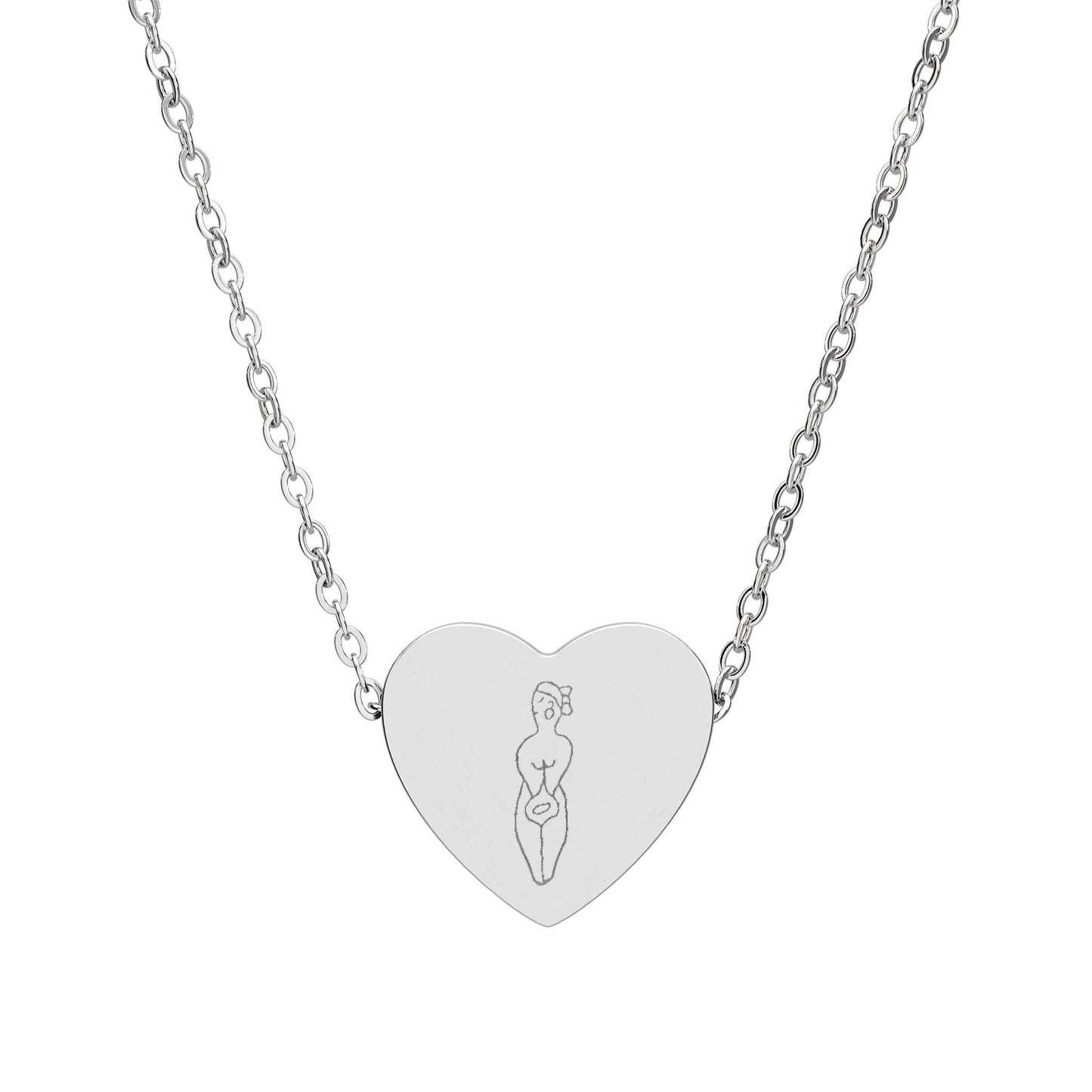 Portal of Creation Heart Necklace (Engraving)