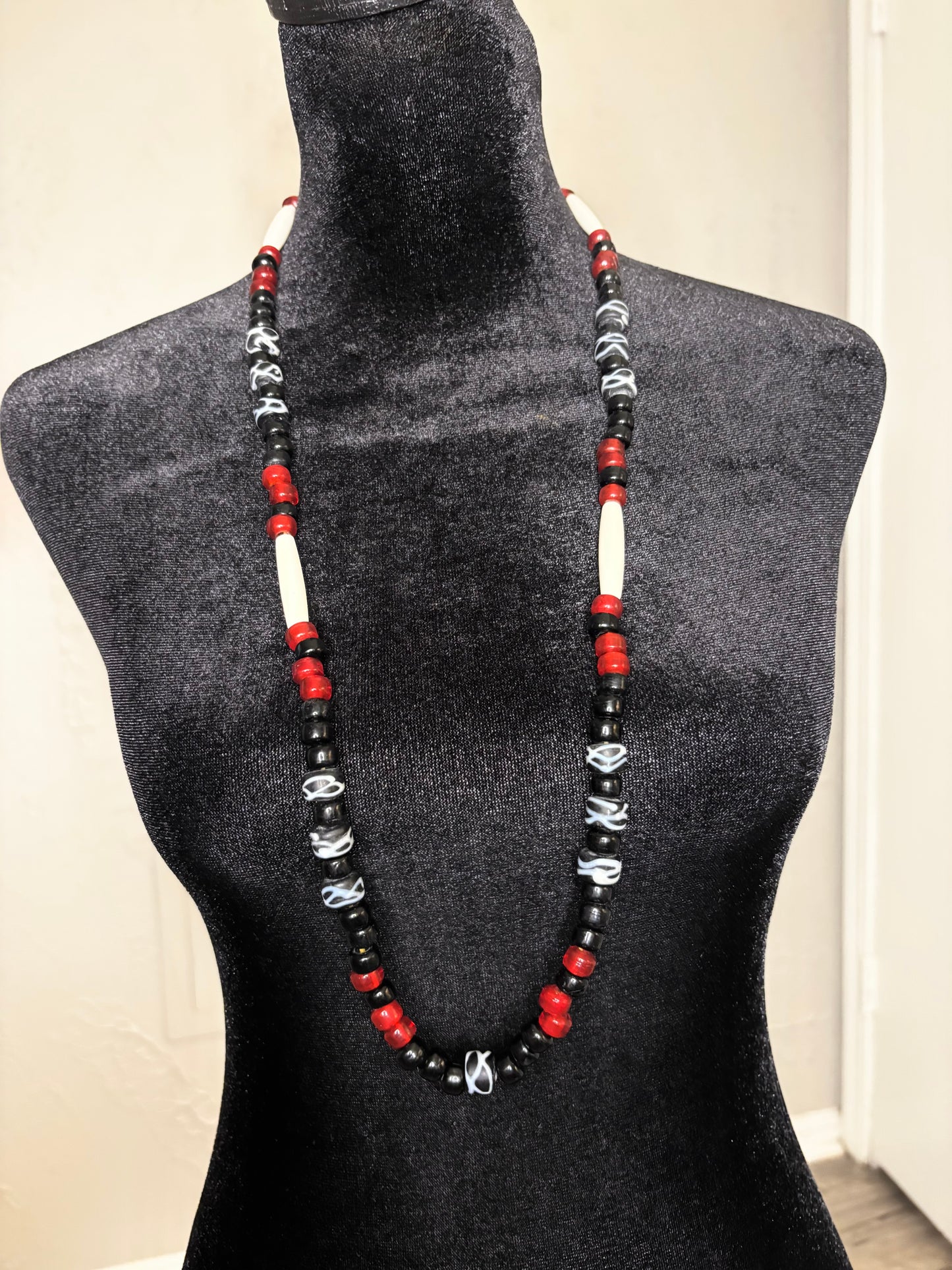 Rattlesnake Trade Bead Necklace