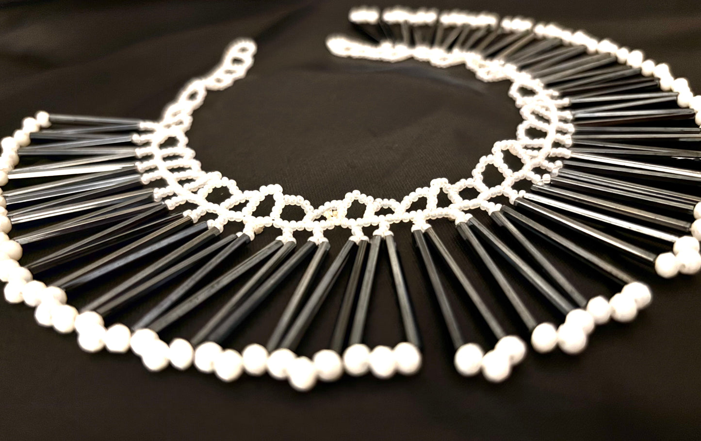 Gunmetal Pearl Mini Collar