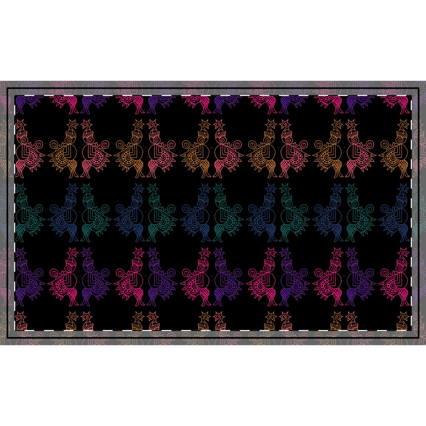Neon Hawkmoth Print Fabric (Combed Cotton Prima)