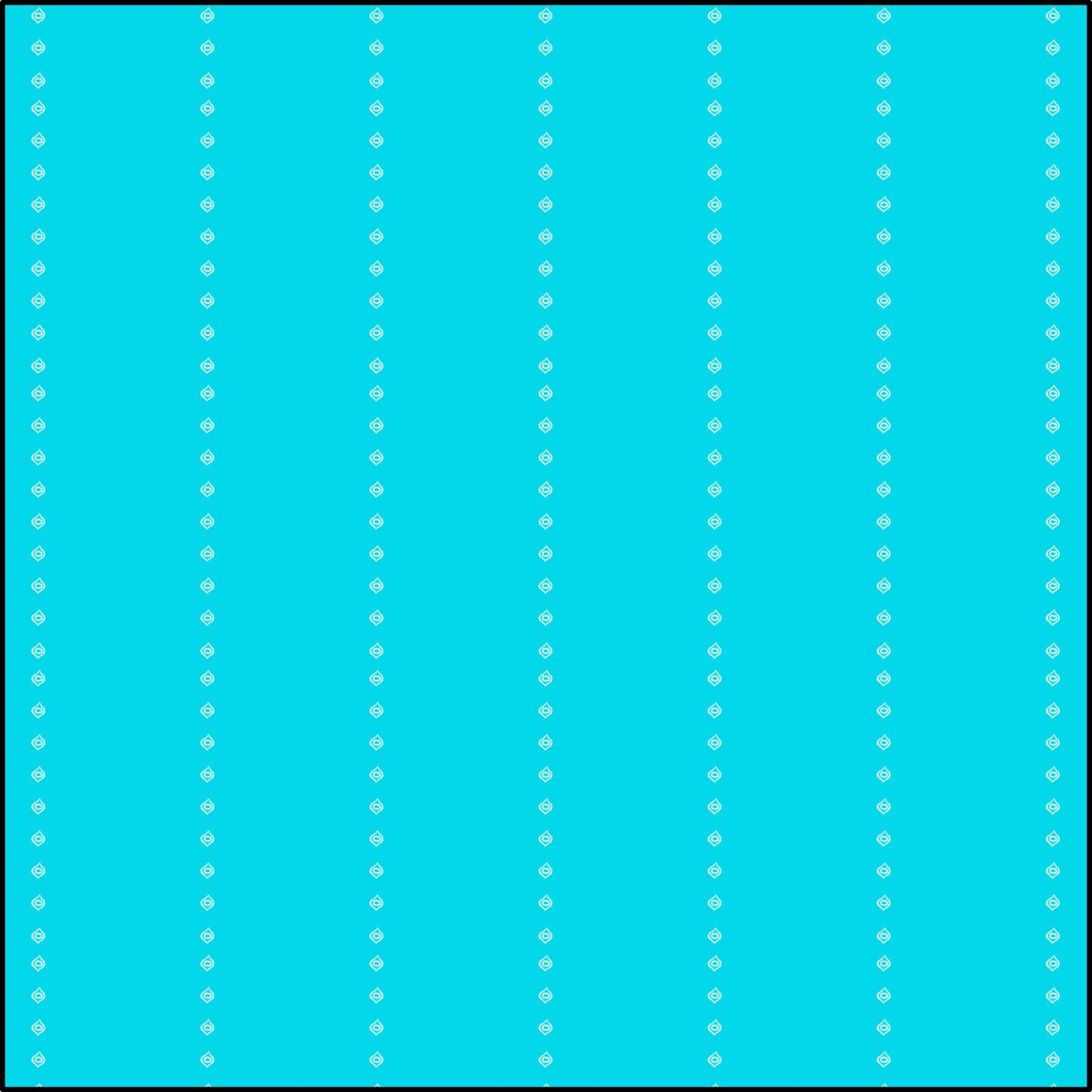 Ogee Turquoise Fabric (Combed Cotton Prima)