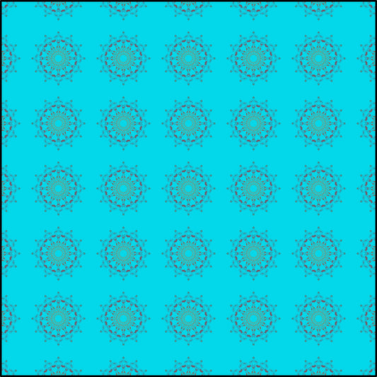 Panther Hearts Aqua Fabric (Combed Cotton Prima)