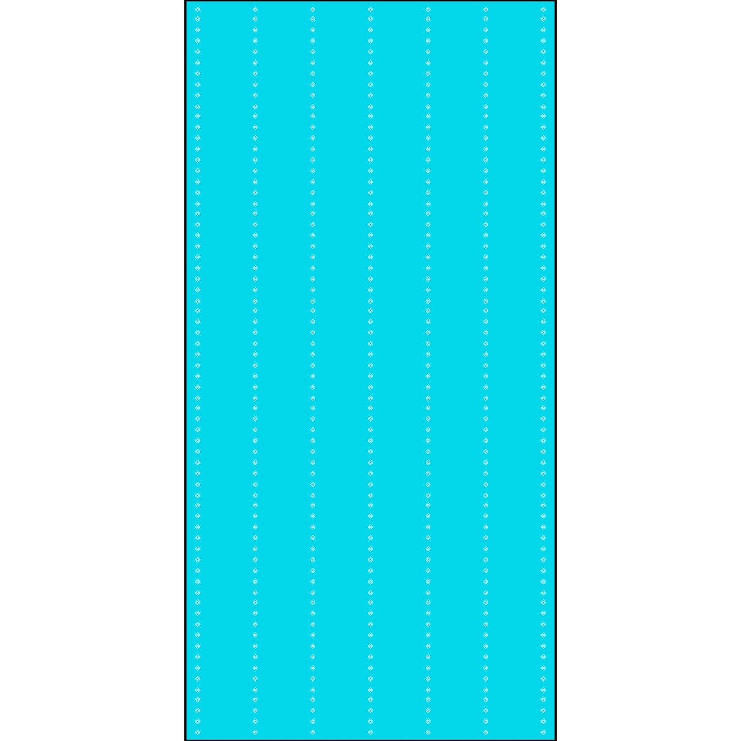 Ogee Turquoise Fabric (Combed Cotton Prima)