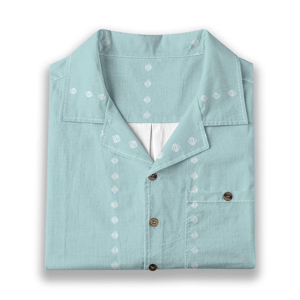 Ogee Pinstripe Cotton Buttonup: Sky