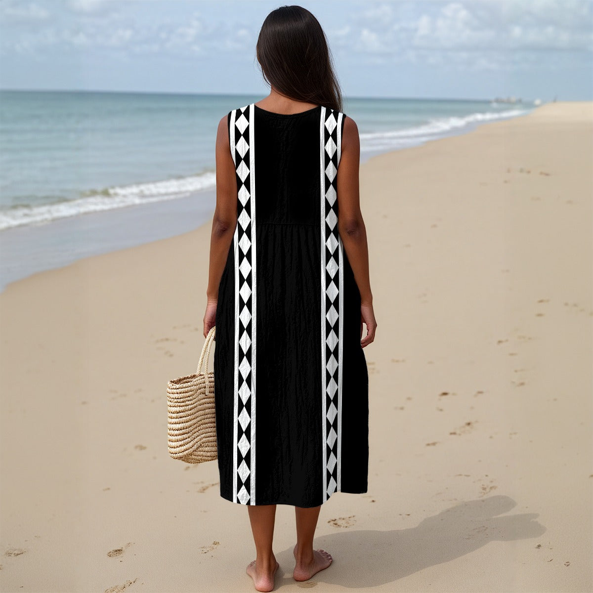 Chahta Diamond Cotton Sundress