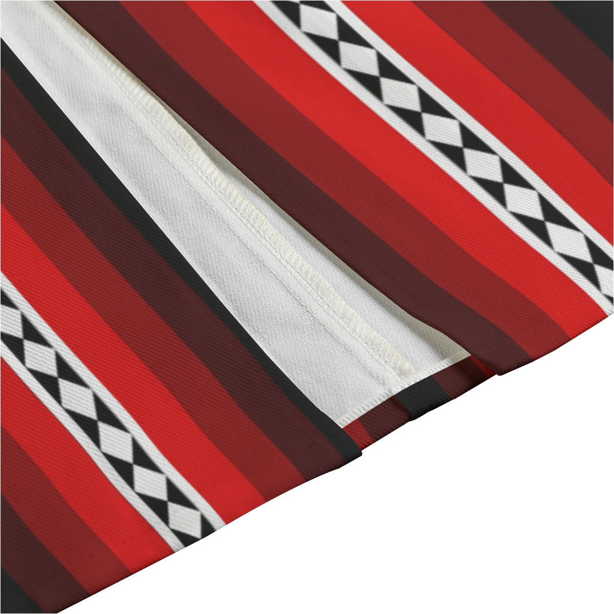 Chahta Diamond Homma Style Cotton Lapel Midi Skirt