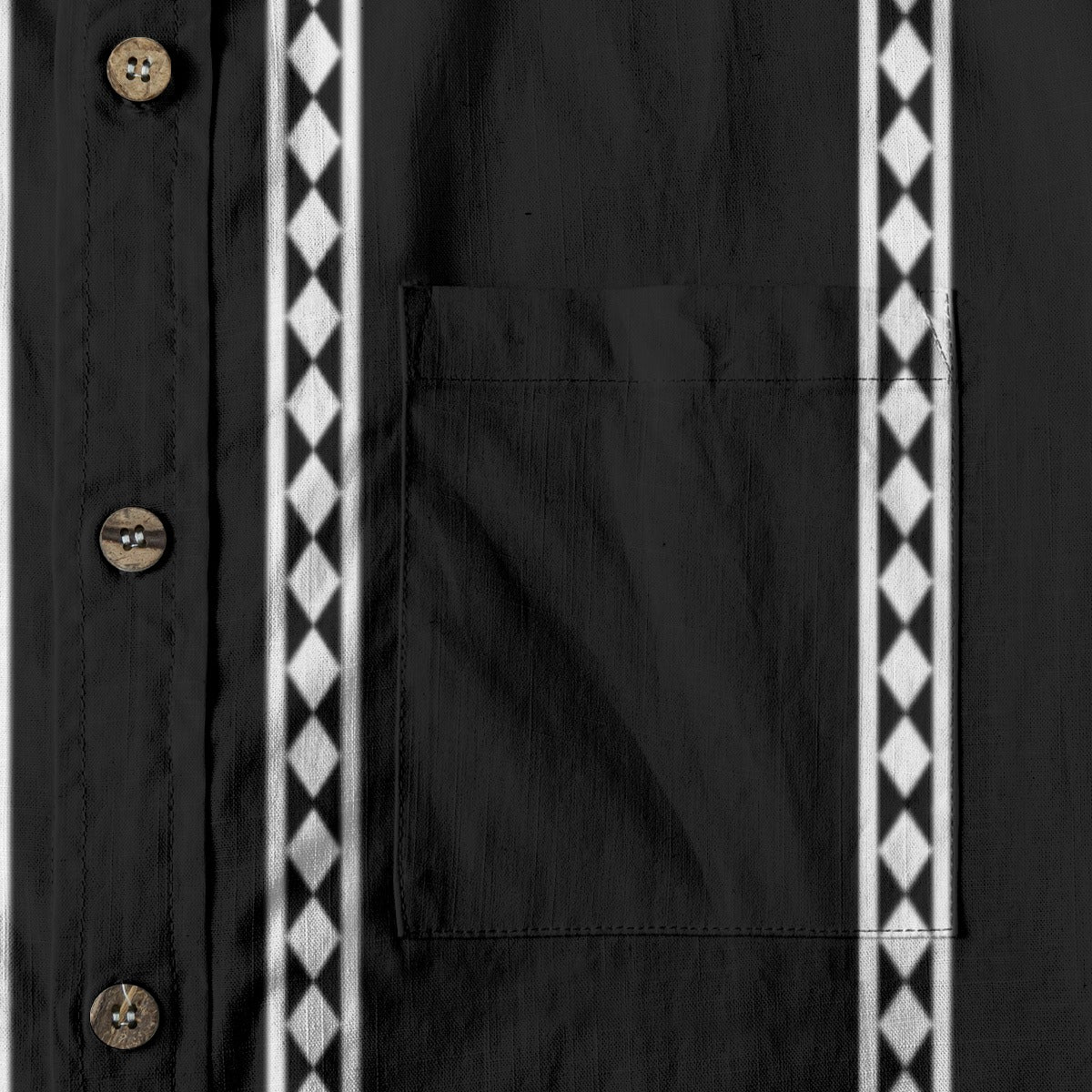 Chahta Diamond Cotton Short Sleeve Buttonup