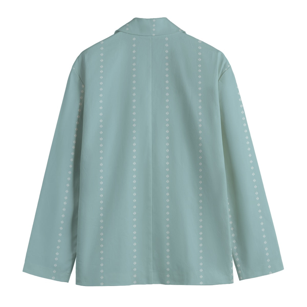 Ogee Pinstripes Cotton Blazer: Ice