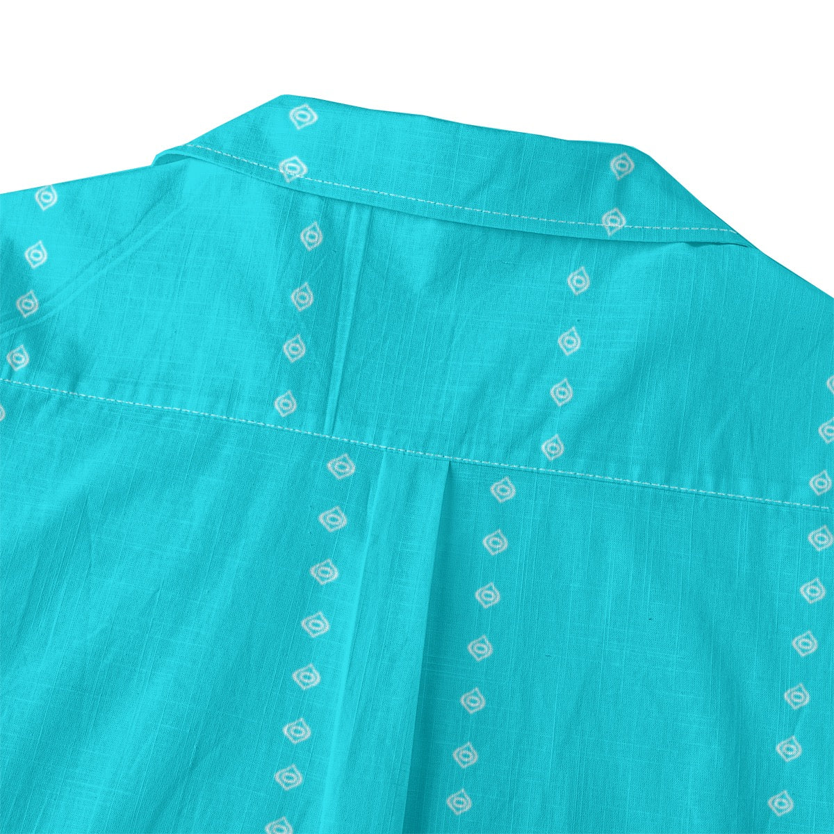 Ogee Pinstripe Cotton Buttonup: Aqua