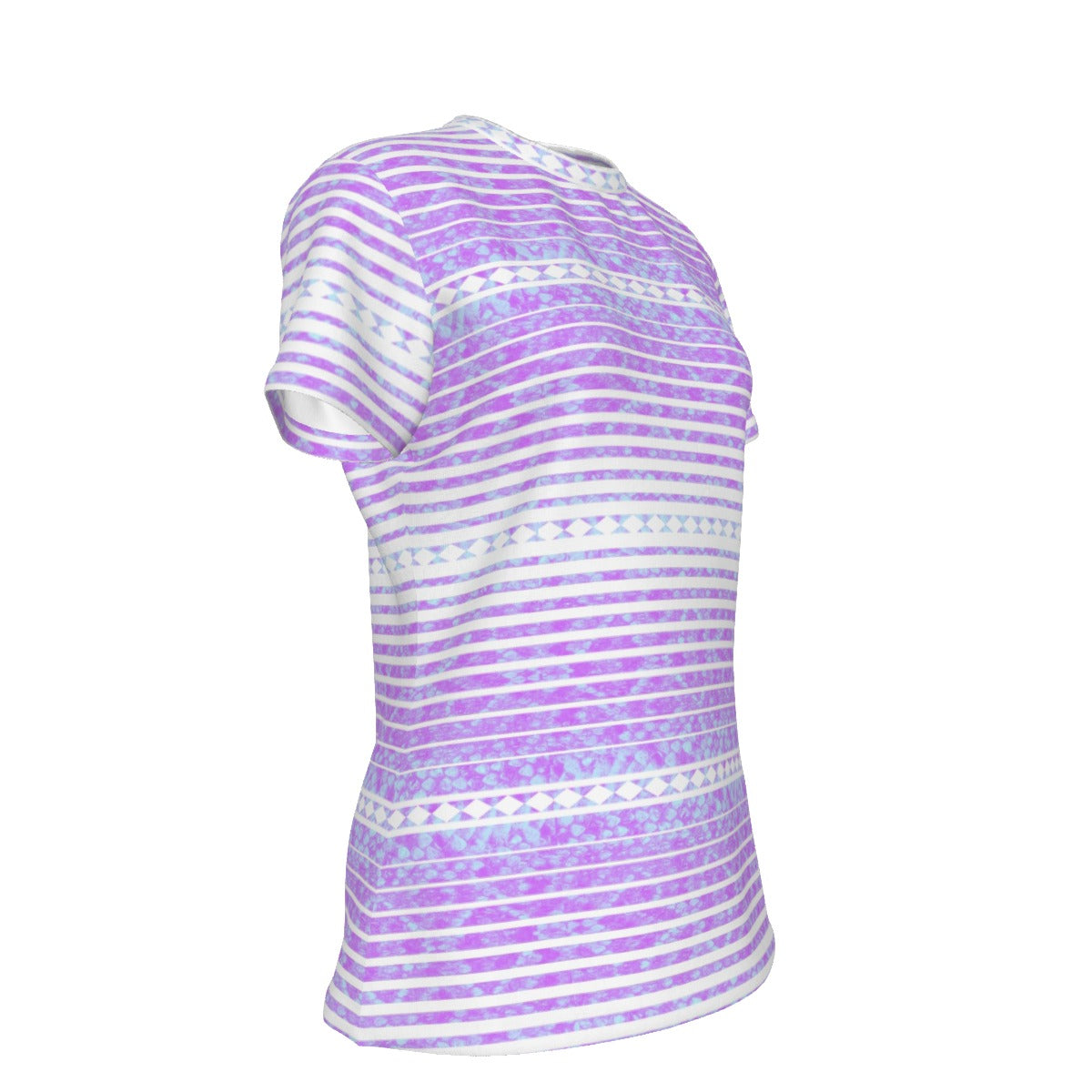 Chahta Diamondback Cotton Tee - Lilac