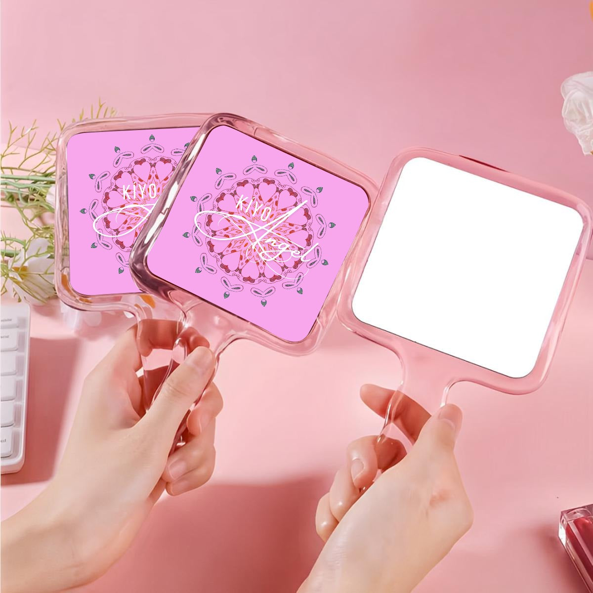 No Angel Handheld Makeup Mirror