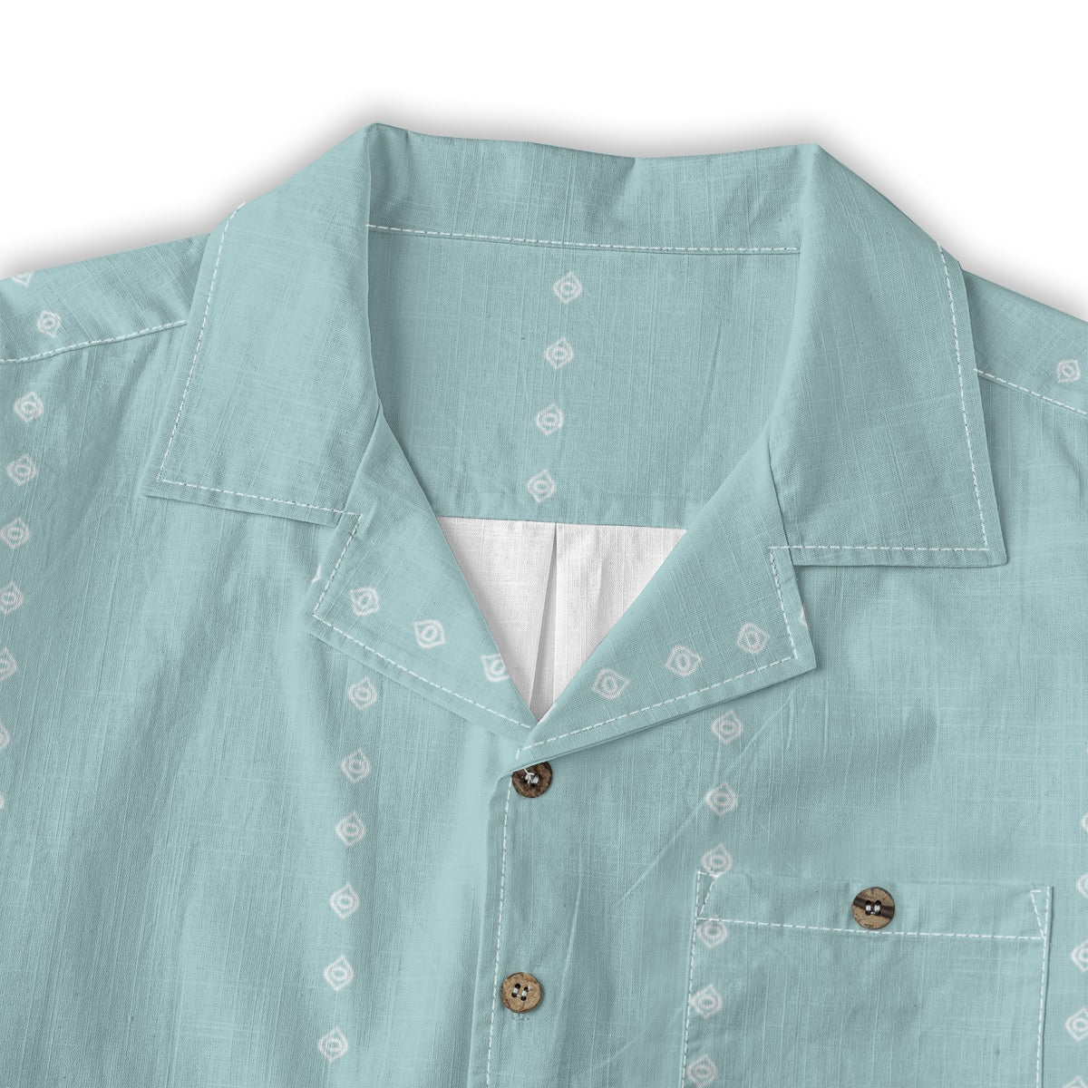 Ogee Pinstripe Cotton Buttonup: Sky