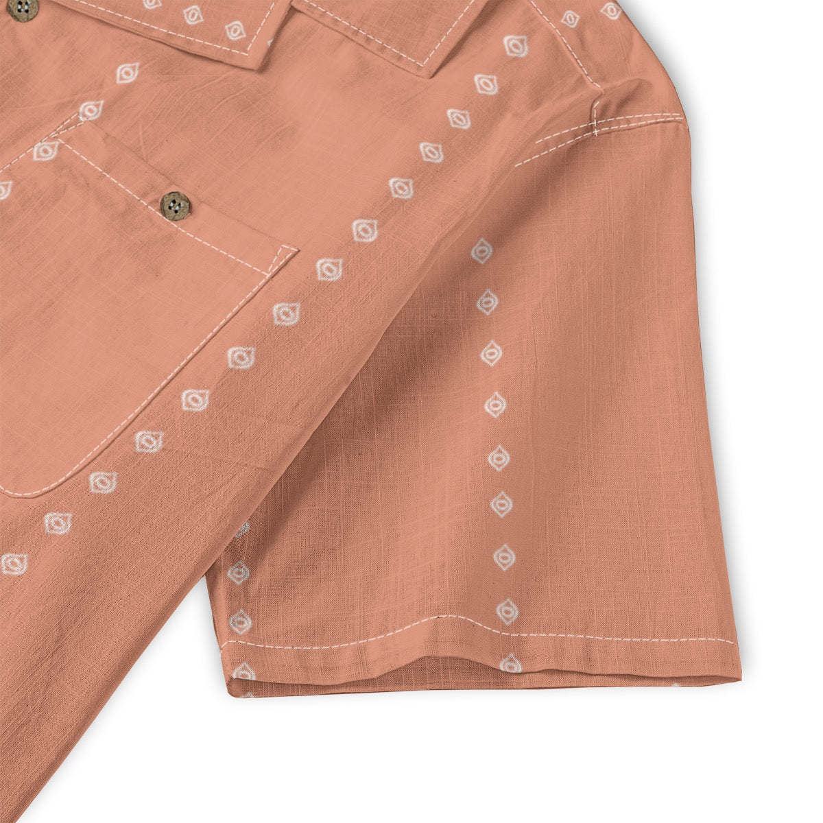 Ogee Pinstripe Cotton Buttonup: Squash