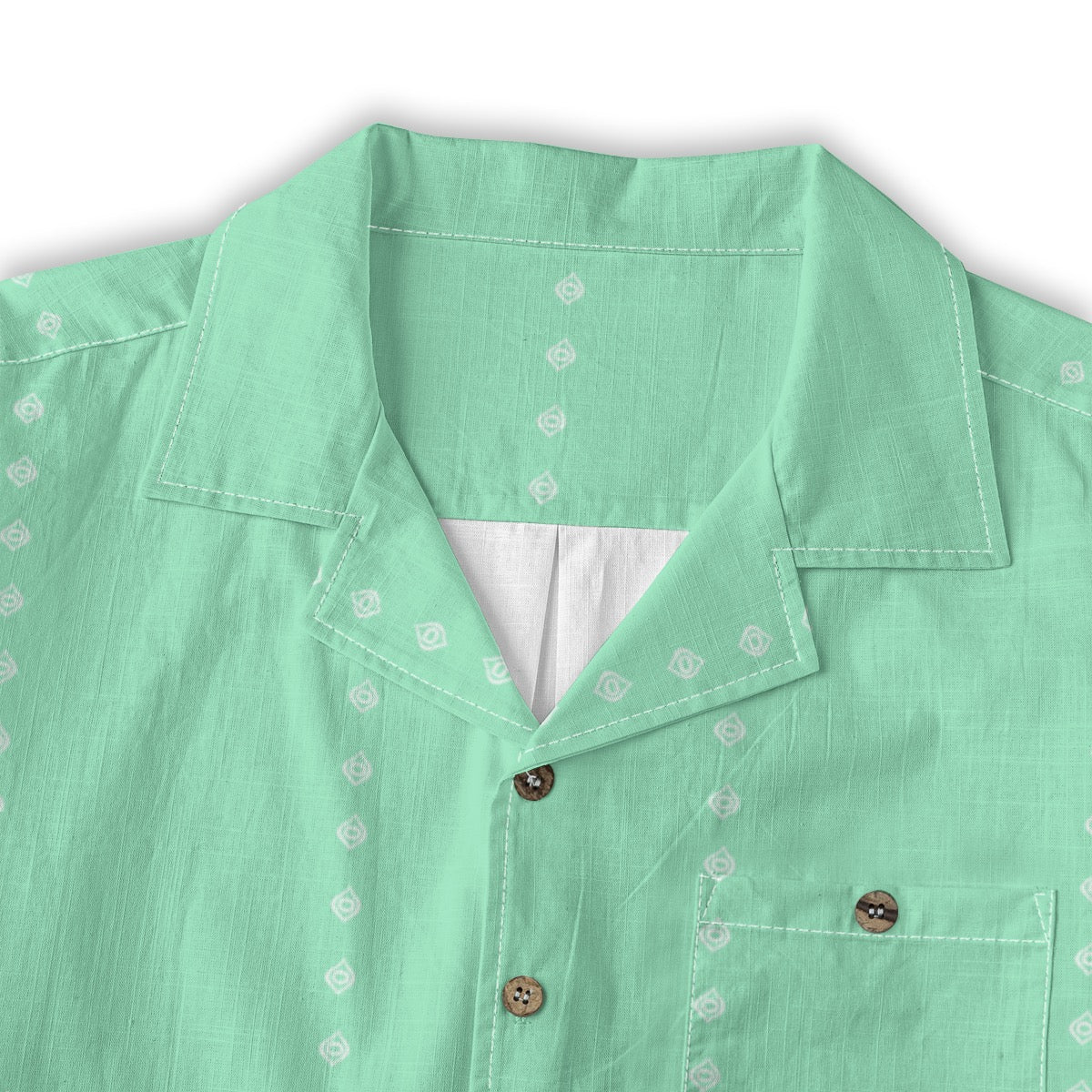 Ogee Pinstripe Cotton Buttonup Seafoam