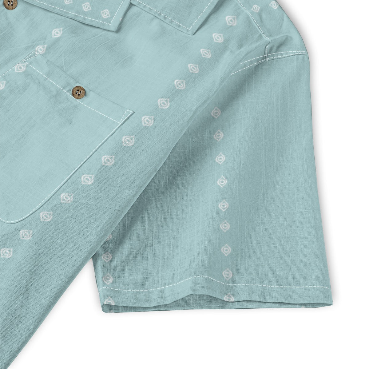 Ogee Pinstripe Cotton Buttonup: Sky