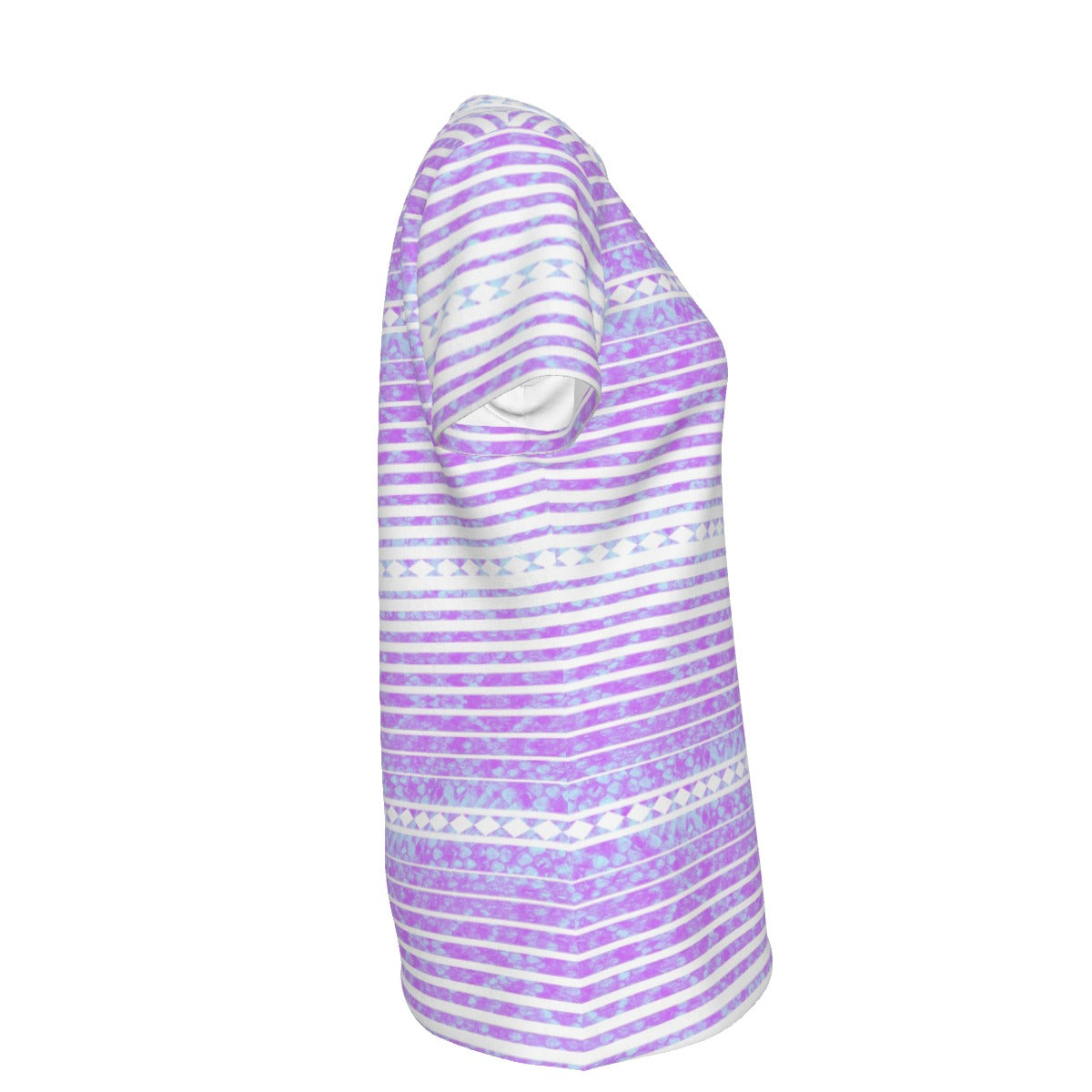 Chahta Diamondback Cotton Tee - Lilac