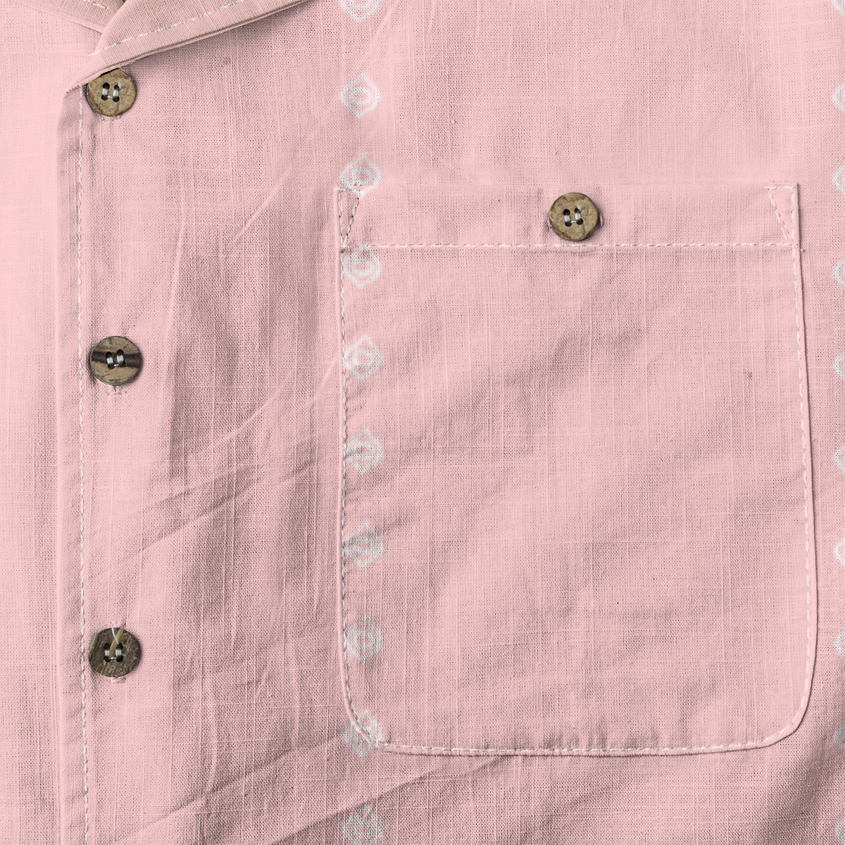 Ogee Pinstripe Cotton Buttonup: Rose