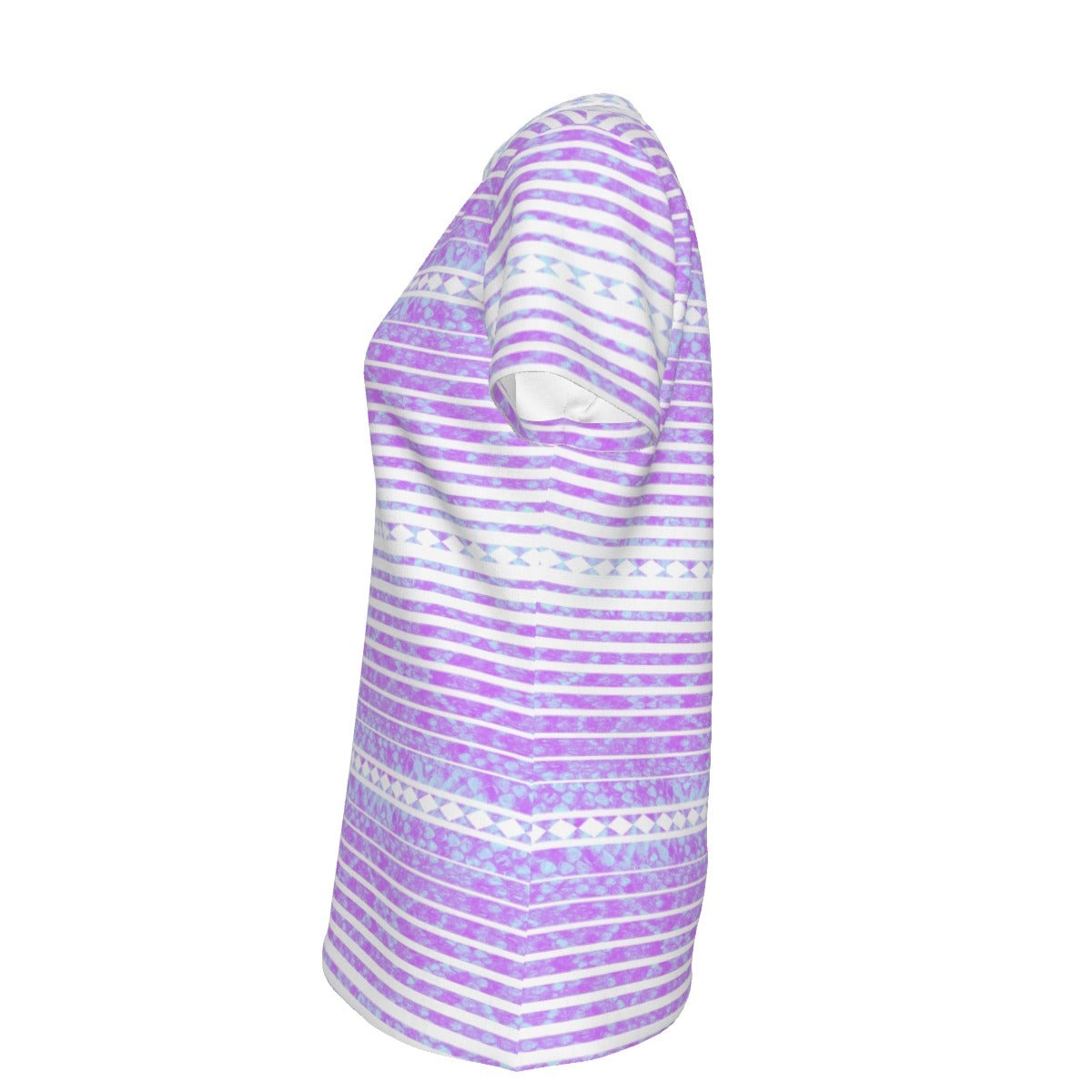 Chahta Diamondback Cotton Tee - Lilac