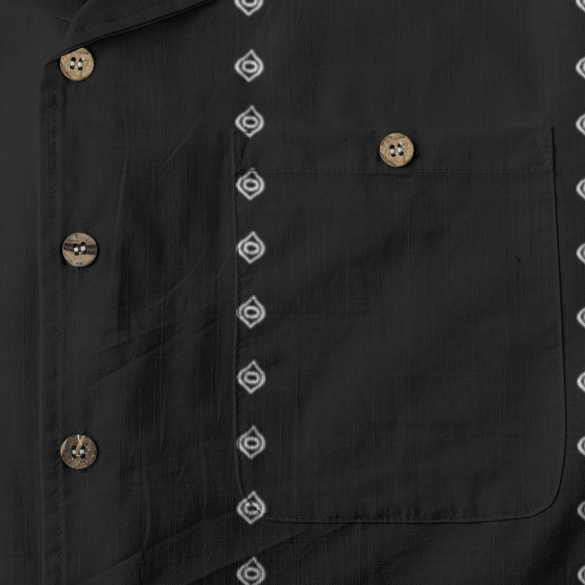 Ogee Pinstripes Cotton Buttonup Tee