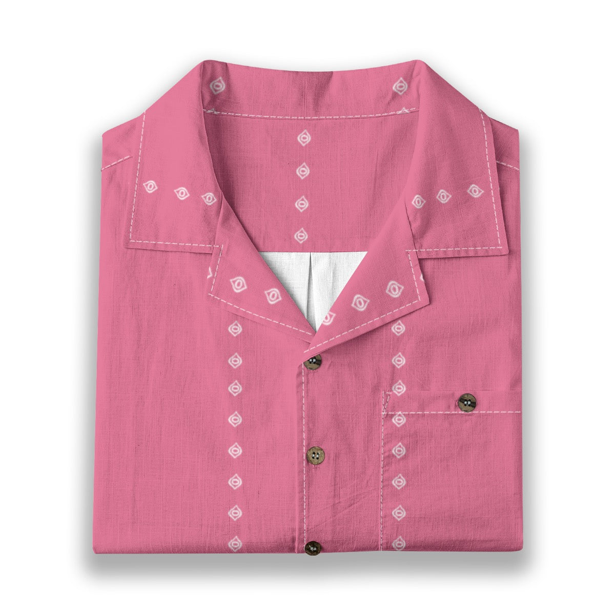 Ogee Pinstripe Cotton Buttonup: Blush
