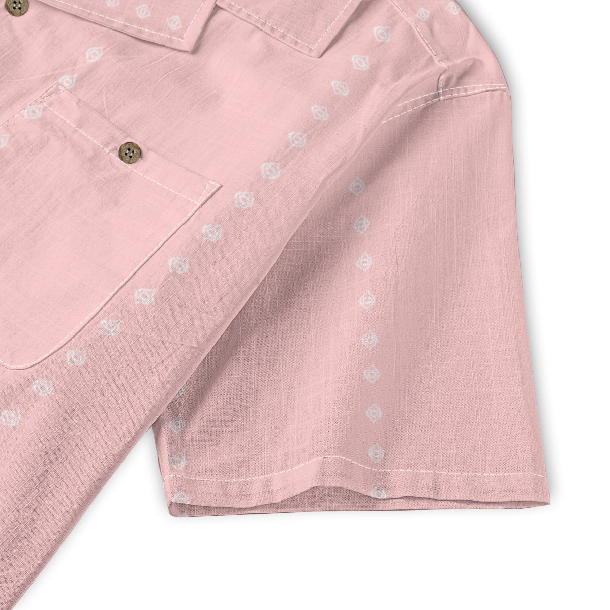 Ogee Pinstripe Cotton Buttonup: Rose