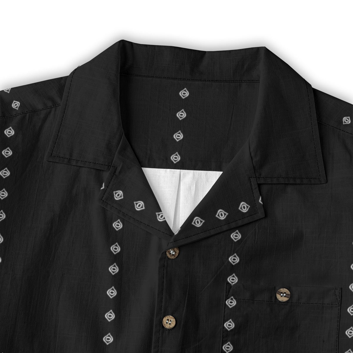 Ogee Pinstripes Cotton Buttonup Tee