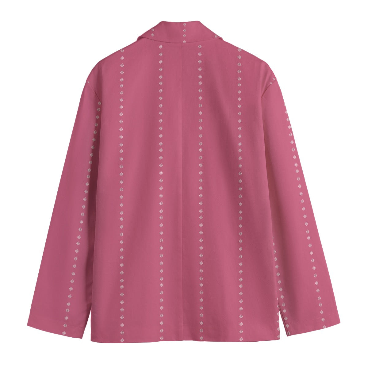 Ogee Pinstripes Cotton Blazer: Blush