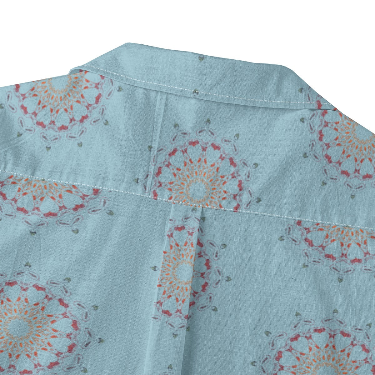 Panther Hearts Cotton Buttonup- Sky