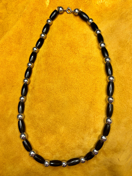 Hematite Hairbone Choker