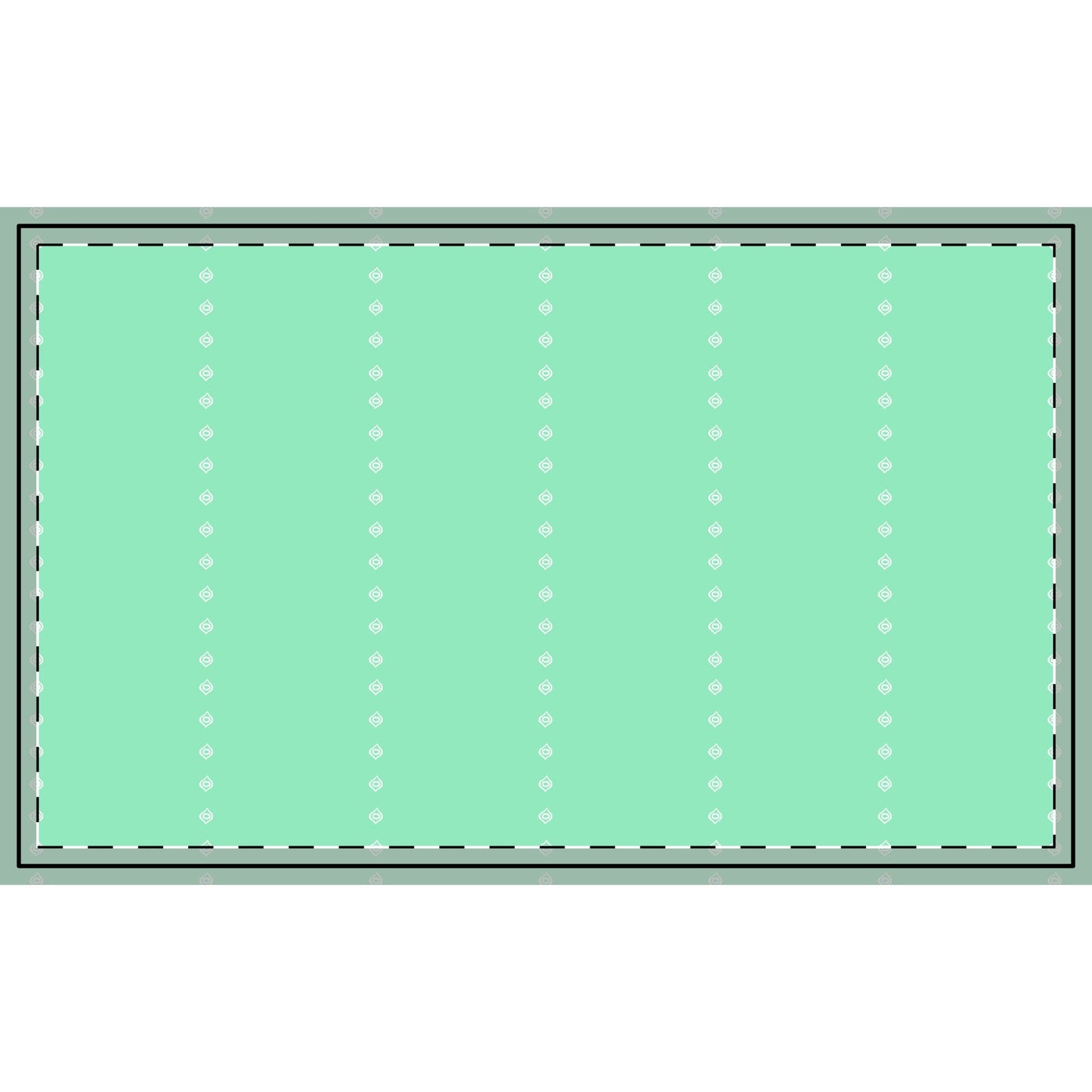 Ogee Seafoam Fabric (Combed Cotton Prima)