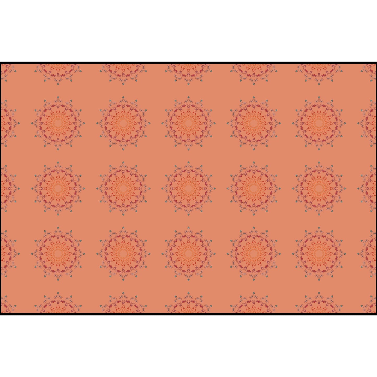 Panther Hearts Squash Fabric (Combed Cotton Prima)