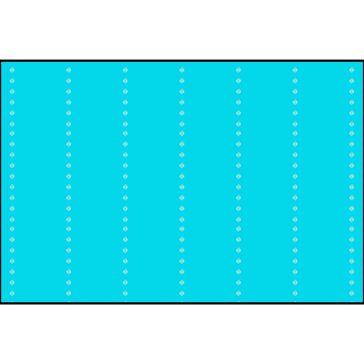 Ogee Turquoise Fabric (Combed Cotton Prima)