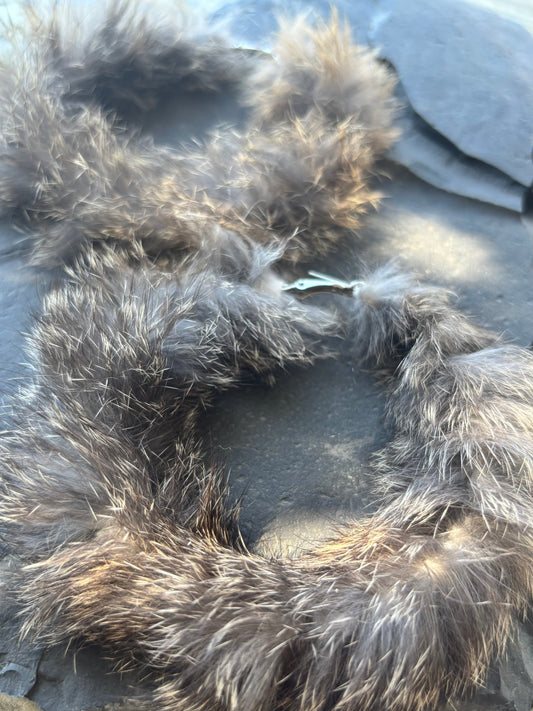 Rabbit Fur Hoops