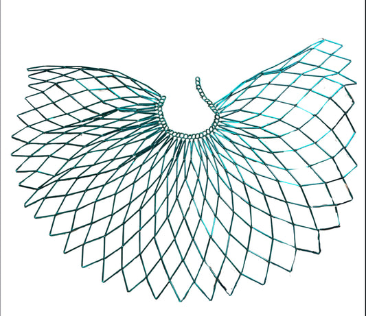 Teal Traditional Chickasaw Collar