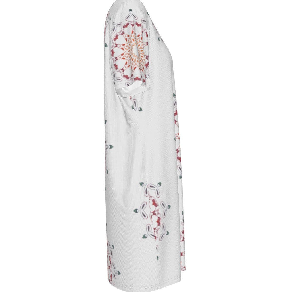 Panther Hearts T-Shirt Tie Dress - Ash