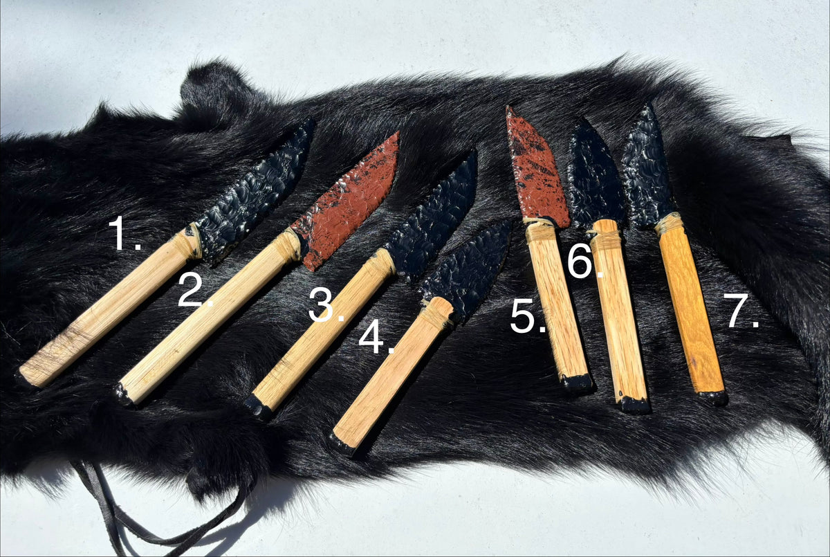 Hickory Obsidian Knives