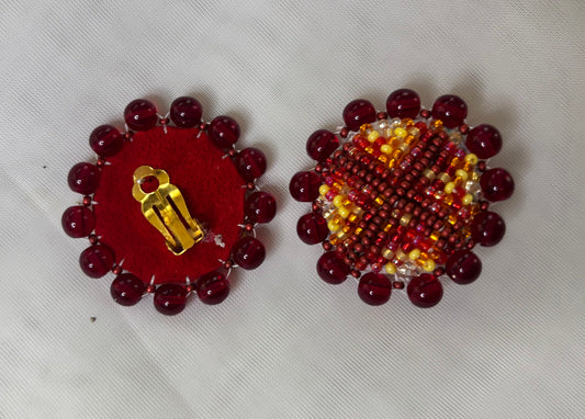 Woven Fire Earrings