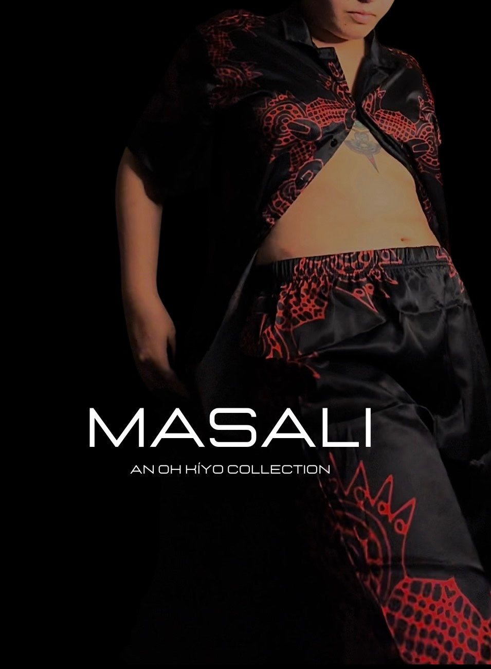 MASALI Silk Buttonup Set