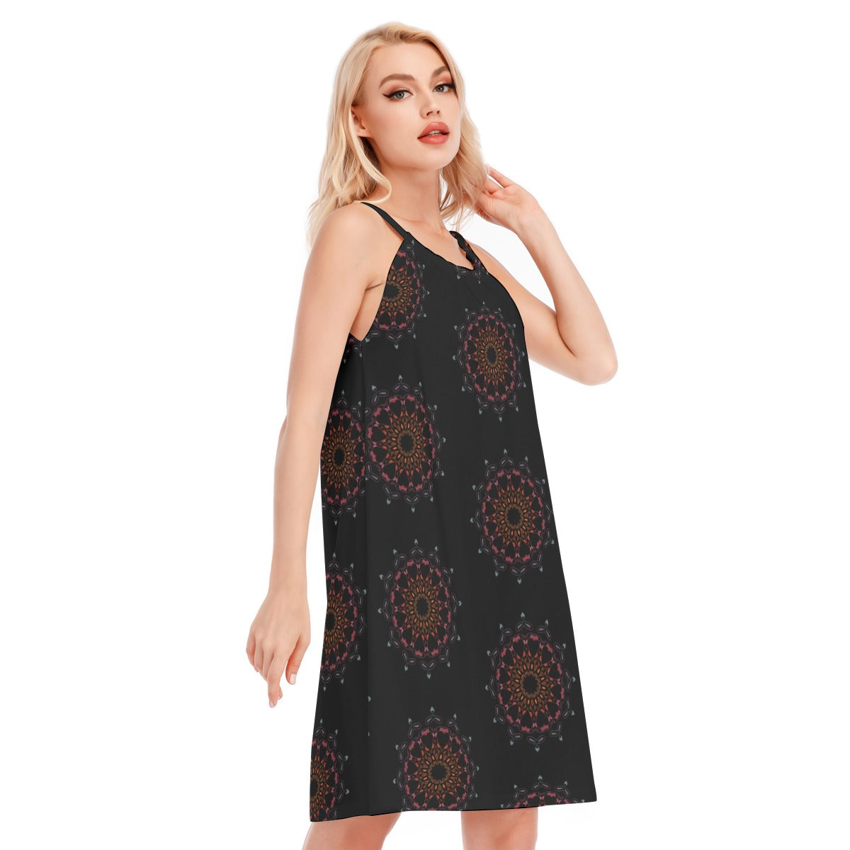 Panther Hearts Cotton Cami Dress- Lusa