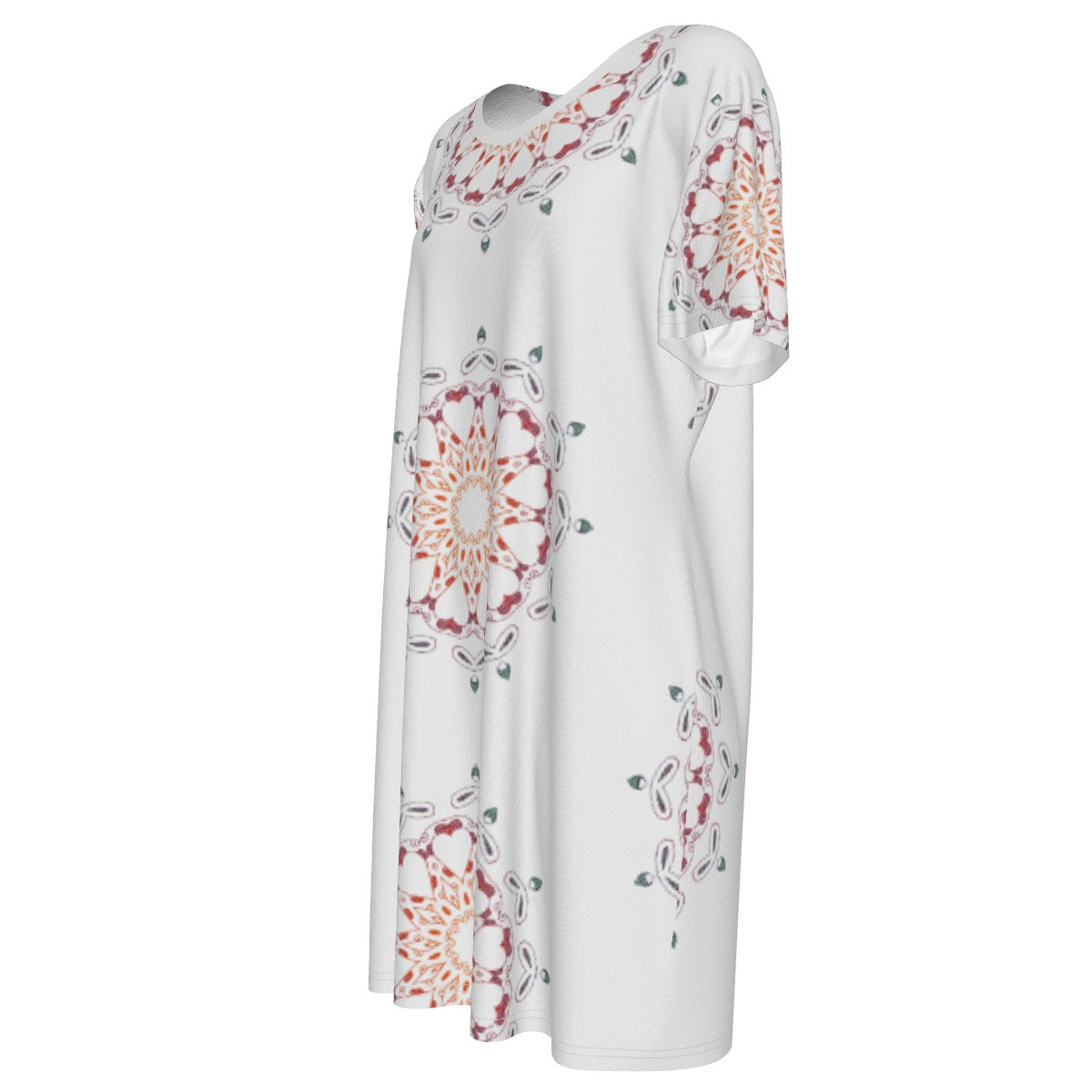 Panther Hearts T-Shirt Tie Dress - Ash